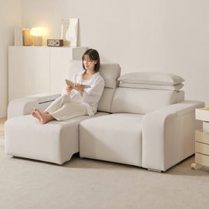 제로라인 이지클린 코모도 패브릭 3인 소파 일체형 모션 슬라이딩 리클라이너 3인용 쇼파 베드