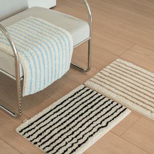 안즈다 데이앤나잇 욕실 주방 발매트 스트라이프 극세사 미끄럼방지 40x60