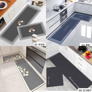 빅사이즈 욕실 화장실 주방 빨아쓰는 규조토 발매트 대형+소형 세트