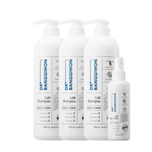 랩샴푸 탈모샴푸 1L X3+헤어토닉 150ml 탈모완화 탈모케어