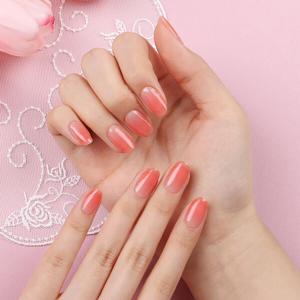 국내생산 인기 말랑네일 젤 네일스티커 살구캔디