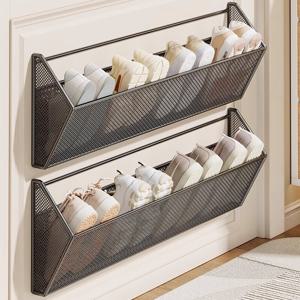 벽걸이 신발 정리대 가정용 욕실 문뒤 슬리퍼 수납 선반