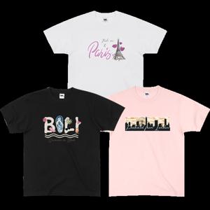 디자인 3P 꼬마별 여행 도시티 순면 20수 반팔 티셔츠 남아 여아 아동 키즈 면티