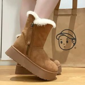 여성 겨울 신발 털안감 털부츠