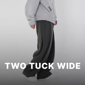 네오플레인 남자 투턱 벌룬 트레이닝 팬츠 와이드 오버핏 밴딩 츄리닝 바지