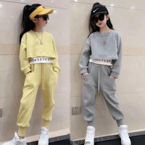 주니어복 레이어드 상하복 주니어옷 초등학생옷 아동 상하세트 여아옷 트레이닝복 룩