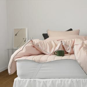 고밀도워싱 순면 모달 먼지없는 옥수수솜 차렵이불/침대고정패드