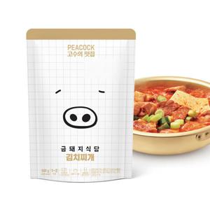 피코크 금돼지식당 통삼겹 김치찌개 500GX3팩 (총 1500g) 맛집 콜라보 인생 김치찌개