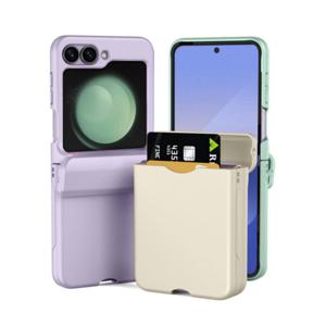 JW 갤럭시 Z플립 7 6 5 힌지보호 카드수납 파스텔 하드 범퍼 케이스