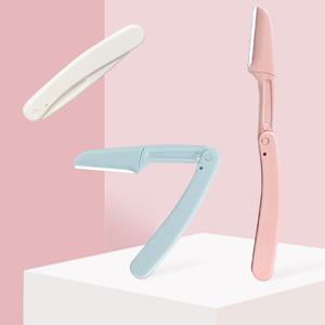 접이식 눈썹칼 3P 휴대용 여행용품 눈썹정리기 눈썹면도 제모 남녀공용 안전형 케이스포함