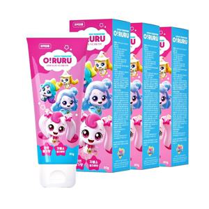 오루루 티니핑 어린이 아동 유아 키즈 덴탈 치약 80g 3개