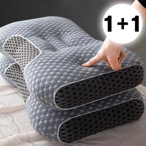 1+1 목편한 통풍 매쉬 경추베개 베개 목베개