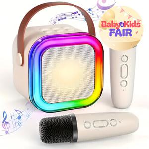 무료배송) 휴대용 블루투스 스피커 무선 마이크 세트 미니 노래방 블루투스마이크 어린이집단체선물