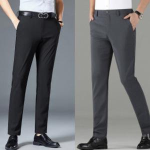 남성 정장 바지 9부 슬랙스 경량 스판 블랙 진그레이 2종 색상