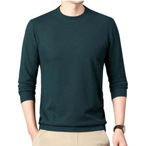 봄 가을 남자 긴팔 티셔츠 라운드넥 와플 무지 긴팔 면 남성 티