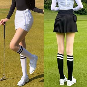 여성 골프스타킹 자외선차단 두줄 페이크 골프 니삭스 필드용품 골프웨어 패션의 완성 착시스타킹 양말