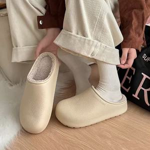 여성 겨울 실내화 푹신한 방한 EVA 슬리퍼 털실내화