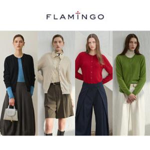 최저특가후라밍고 더 프리미엄 화이트 캐시미어 100% 라운드 가디건 (블랙오트베이지레드말차그린)