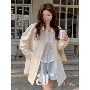 아뜨랑스  (브랜드퀄리티/봄맞이아우터) 로셀 하프 트렌치 코트 ct1703