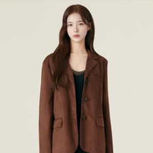 (스타필드 안성 로엠) 테일러드 페이크레더 자켓_RMJKF4TR21