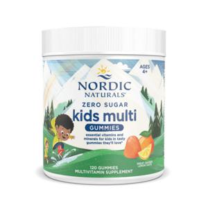 노르딕 내추럴스 제로 슈가 키즈 멀티 구미젤리 120개 오렌지 레몬맛