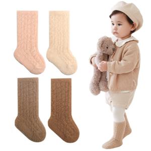 솔리드 밍크털 보온양말 4족세트(0-5세)