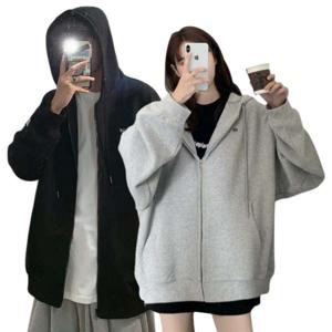 오버핏 후드집업 캐주얼 후드티 집업 데일리 모자 맨투맨