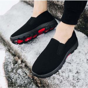 남성 기모 슬립온 털 안감 겨울 스니커즈 방한 단화 겨울털신