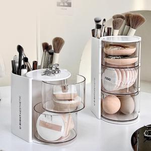화장품 정리보관 회전테이블 메이크업 정리템