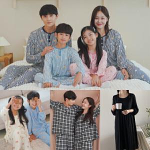 20%쿠폰/빅사이즈 봄신상/소프트스킨/실키/피치기모잠옷/여성/원피스/커플/아동/주니어/가족