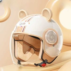 귀여운 헬멧 바이크 여자헬멧 곰 귀 여성용 하이바
