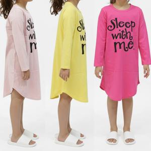 아동 원피스 잠옷 주니어 면 원피스 홈웨어 반팔 긴팔 6-12세