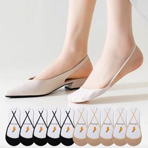 안벗겨지는 끈 슬링백 덧신 10켤레 세트 여성 구두용 페이크 삭스 여름 양말