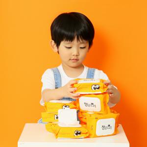 청담도리 물티슈 캡형 휴대용 미니 20매 12팩 포켓 안전한 엠보싱 두꺼운 도톰한 휴대용 미니 물티슈