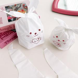 토끼 간식 봉투 50장 어린이집 선물 포장 쿠키 과자 캔디 생일 답례품 비닐 포장지