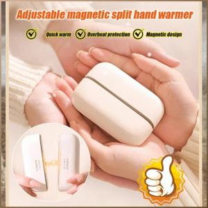 초특가2in1 조절식 분할 손잡이 손난로 계란 워머 아기 자석흡입 극세사커버 1초 순간발열 360° 양면 발열