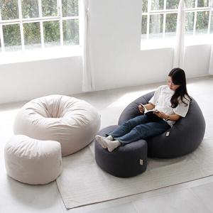 폴랑 알로바 원형 빈백 소파 1인용 쿠션 카페 독서의자 원룸 자취방 거실 패브릭 쇼파 100% 국내제작