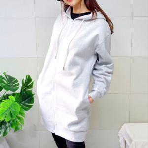 투스타시스 (국산면원단/국내자체생산) J4001 롱 후드 집업 자켓 20대30대여성의류