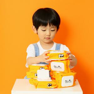 청담도리 물티슈 대용량 캡형 휴대용 20매 12팩 포켓 미니 여행용 두꺼운 도톰한 엠보싱