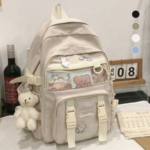 캐주얼 곰돌이 백팩 학생 가방