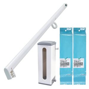 퀸마루 변기크리너 스틱+디스펜서+리필 20개입X2개40회분 레몬향 변기에 바로쏙~