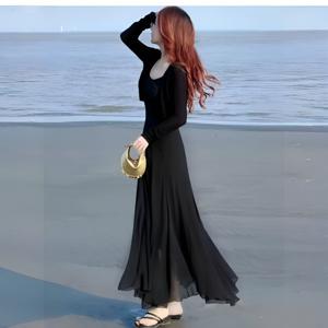 니트 선 나시 스커트 세트 원피스 투키 슬림 선 패션 바캉스