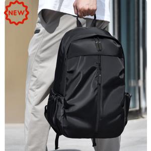 아웃도어 여행 백팩 컴퓨터 남성 캐주얼 학생 백팩 퓨어 컬러 백팩