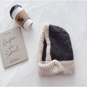 겨울 방한 여성 코튼 캔디 투톤 니트 바라클라바 여자 보온 넥워머 목도리 머플러 (2장이상추가할인)