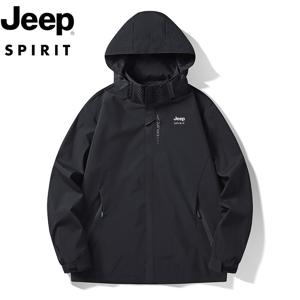지프 JEEP SPIRIT 남녀공용 바람막이 봄가을 신상 야상 카고 점퍼 바람막이 방수 스포츠 등산 점퍼
