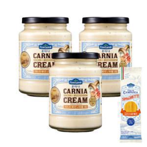 폰타나 카르니아 크림 파스타소스 430g 3개 + 스파게티면 500g