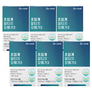 10중기능성 저온 초임계 알티지 rTG 오메가3 식물성캡슐 6박스 베타카로틴 비타민D 비타민E