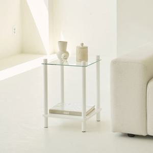 인테리어 강화유리 다용도 협탁 침대 협탁 쇼파 거실 틈새 미니 사이드 탁자 테이블