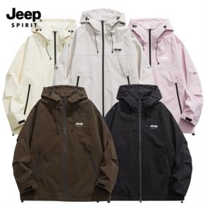 지프 JEEP SPIRIT 하이넥 스트링 후드 방풍 방수 아웃도어 집업 점퍼 윈드브레이커 자켓 JP9291