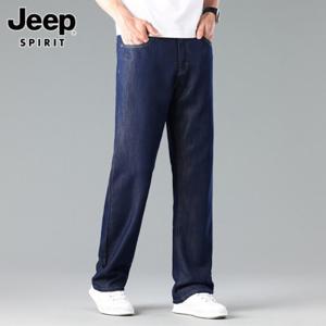 지프스피릿 JEEP SPIRIT 남자 청바지 스판 일자 작업복 데님 팬츠 WJ8003